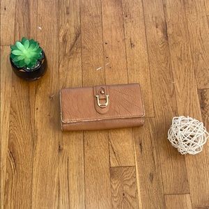 Brown leather wallet